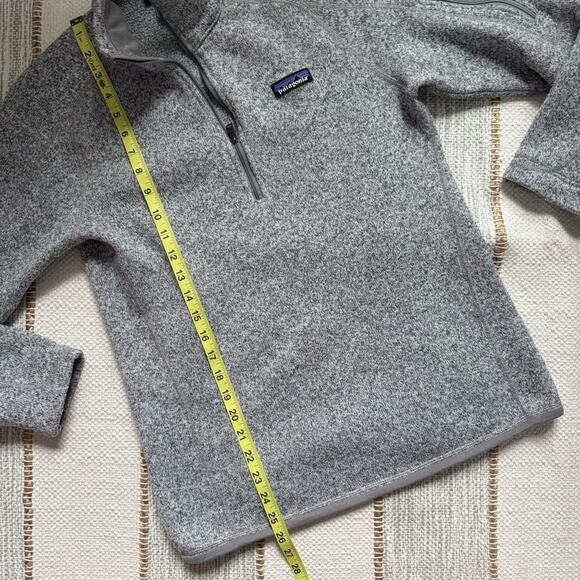 Patagonia Better Sweater 1/4 Zip Grey Fleece Lined Pullover Women’s Size Medium - Picture 5 of 9